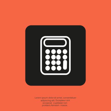 hesap makinesi web simgesi. 