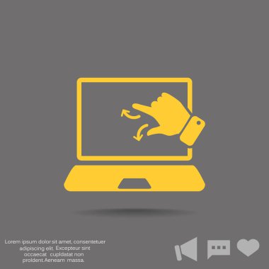 Dokunmatik ekran web simgesi