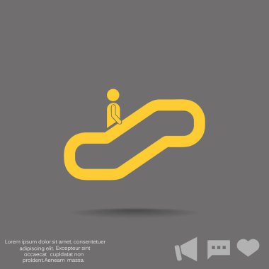 Yürüyen merdiven web simgesi