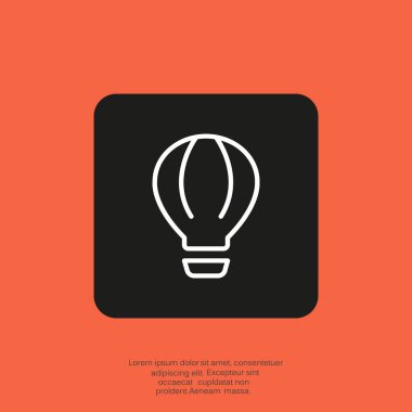 hava balonu basit simgesi