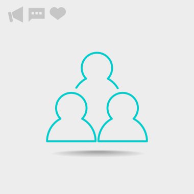 insanlar web simgesi grubudur. Vektör tasarımı