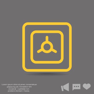 güvenli basit simgesi