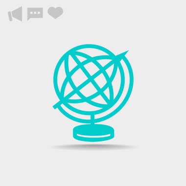 Dünya web simgesi. vektör tasarımı