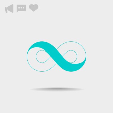 Sonsuzluk sembolü web simgesi 