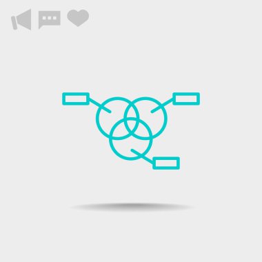 Yüzde kavramı yuvarlak web simgesi