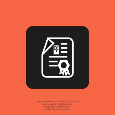 Sertifika web simgesi 