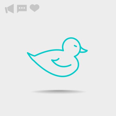 Basit ördek simgesi