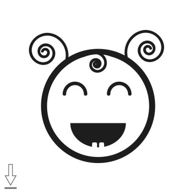 Mutlu kız web simgesi