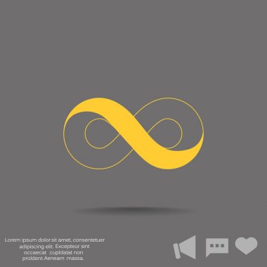 Sonsuzluk sembolü web simgesi 