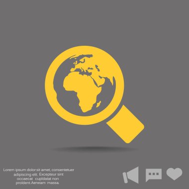 Basit büyüteç simgesini