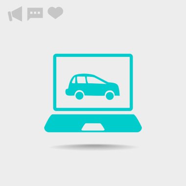 Basit dizüstü web simgesi