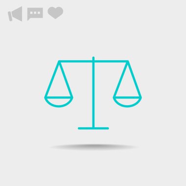 ölçekler web simgesi. 