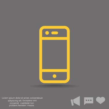 Basit akıllı telefon simgesi