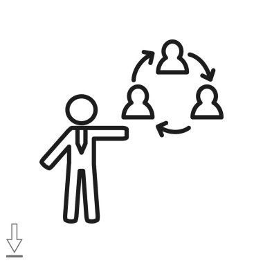 insanlar web simgesi grubudur. Vektör tasarımı