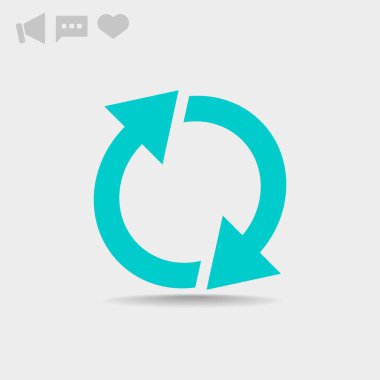 döndürme oklarını daire