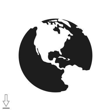 Dünya web simgesi. vektör tasarımı