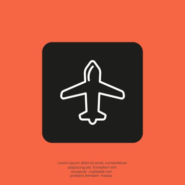 uçak web simgesi