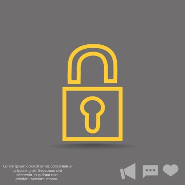 kilit web simgesi