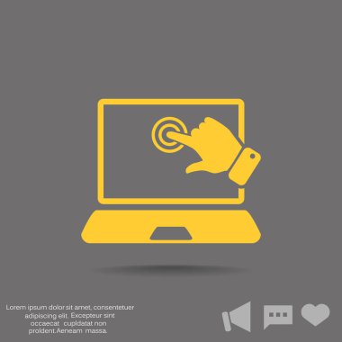 Dokunmatik ekran web simgesi