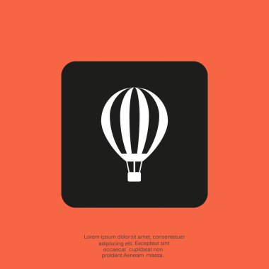 hava balonu basit simgesi