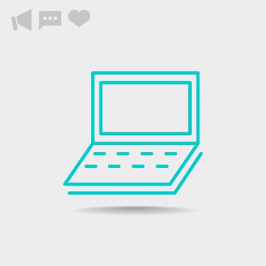 Basit dizüstü web simgesi