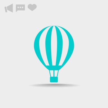 hava balonu basit simgesi