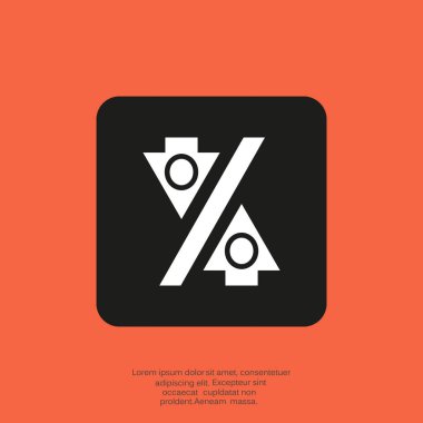 yüzde işareti simgesi