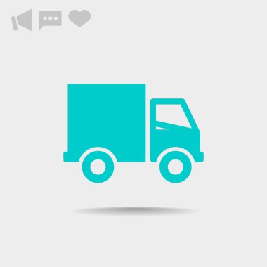 Nakliye ve teslimat web simgesi