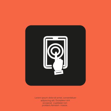 Dokunmatik ekran web simgesi