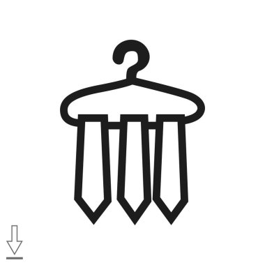 Kravatlar web simgesi. 