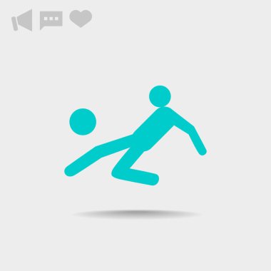 Futbol oyuncu siluet