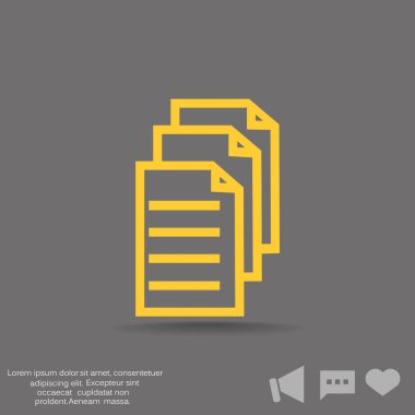 Dosyaları veya belgeleri web simgesi