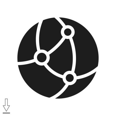 Dünya web simgesi. vektör tasarımı