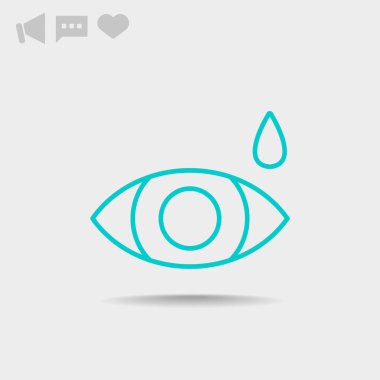 Basit simge göz damlası