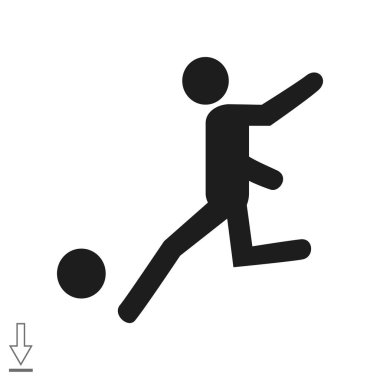 Futbol oyuncu siluet