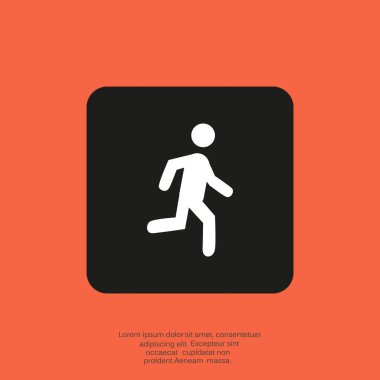 erkek figürü çalışan simgesi