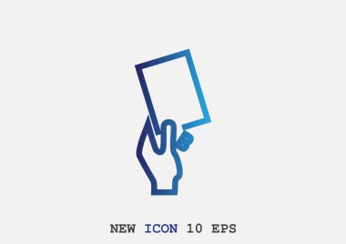 Futbol kartı elinde