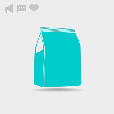 Kağıt ürün paketi web simgesi