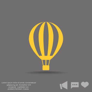 hava balonu basit simgesi