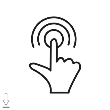 Dokunmatik ekran web simgesi