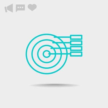 Yüzde kavramı yuvarlak web simgesi