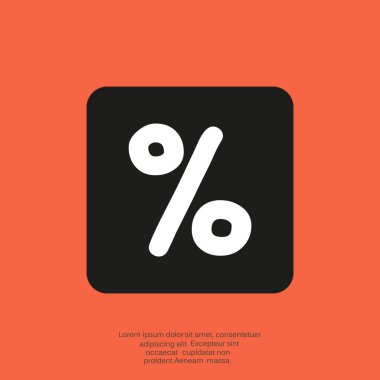 yüzde işareti simgesi