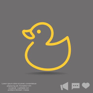 Basit ördek simgesi