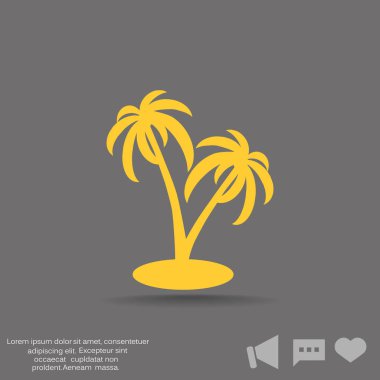 palmiye ağaçları web simgesi