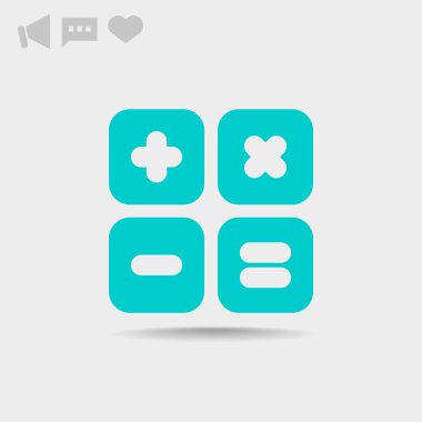 hesap makinesi web simgesi. 