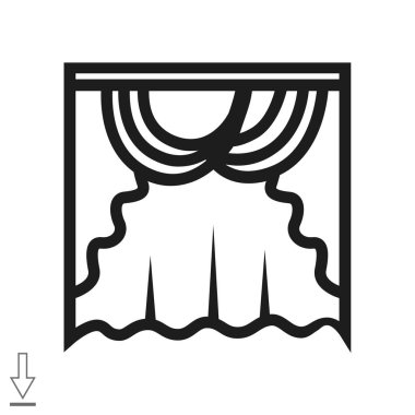 Perdeleri web simgesi.