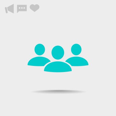 Grup insanların web simgesi
