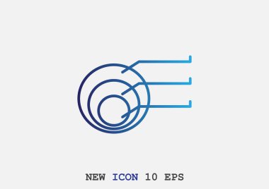 Yüzde kavramı yuvarlak web simgesi