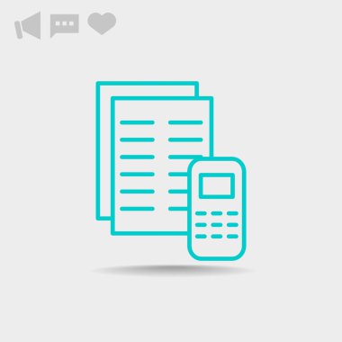 hesap makinesi web simgesi. 