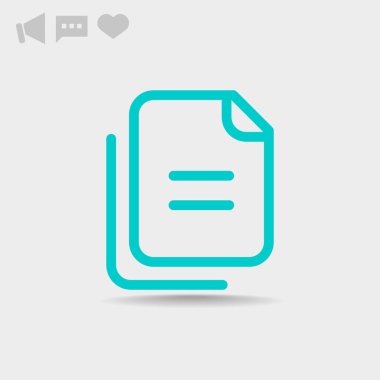 Dosyaları veya belgeleri web simgesi